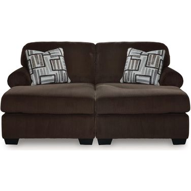 Firescrest 2-Piece Super Chaise In Chocolate