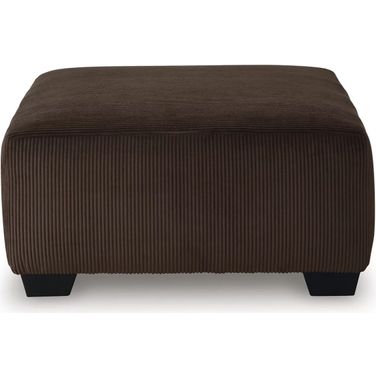 Firescrest Oversized Accent Ottoman In Chocolate