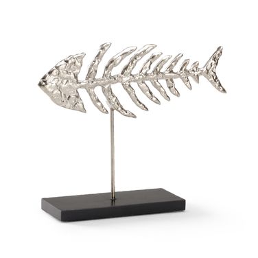 Fish Skeleton In Silver