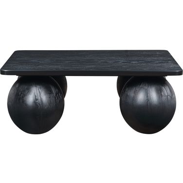 Fitch Oak Veneer Coffee Table In Black