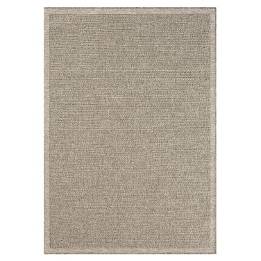 Fjord Oslo Solid Indoor Outdoor Area Rug In Tan and Brown