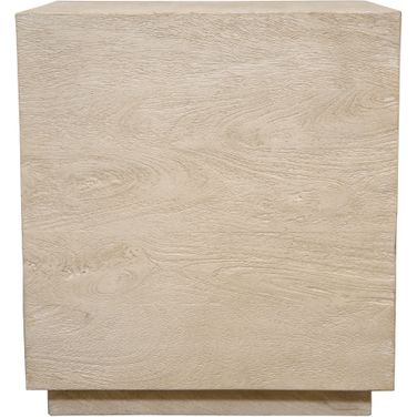 Flagstaff 18 Inch Square Side Table In Natural and Stone