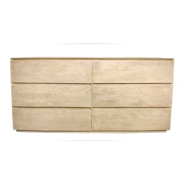 Flagstaff 72 Inch 6-Drawer Dresser In Natural and Stone