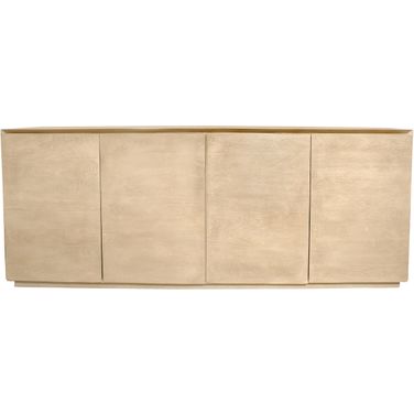 Flagstaff 80 Inch 4 Door Sideboard In Natural and Stone