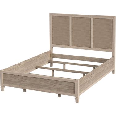 Flagstaff Queen Size Cane Bed In Natural