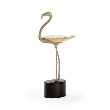 Flamingo Centerpiece In Silver