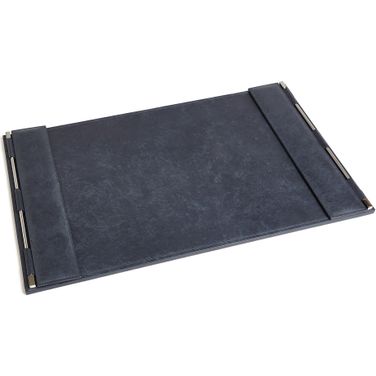 Flap Desk Blotter In Blue Wash