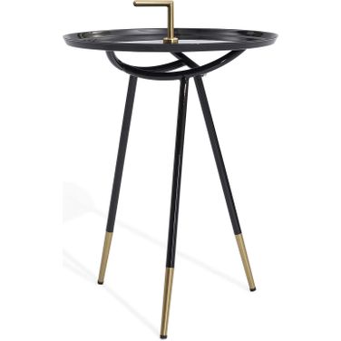 Flare Black End Table
