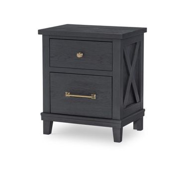 Flatiron 2 Drawer Night Stand In Midnight