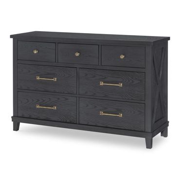 Flatiron 7 Drawer Dresser In Midnight
