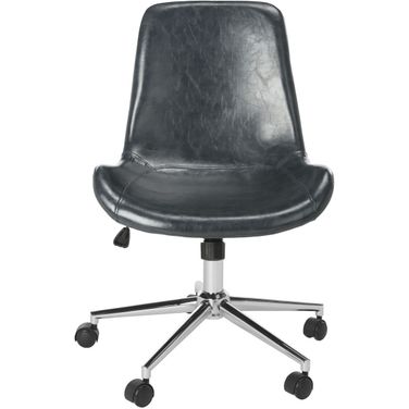 Fletcher Dark Grey/Chrome Swivel Office Chair
