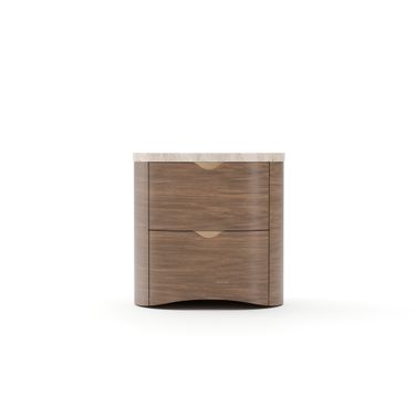 Fleur Small Nightstand In Brown