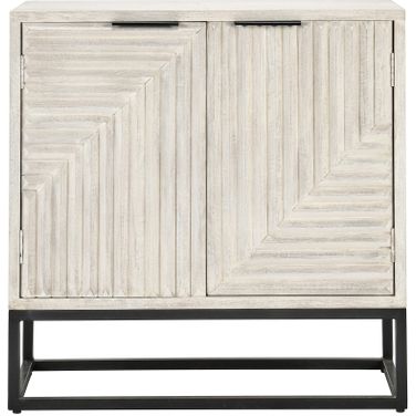 Flint 2 Door Buffet In White Wash