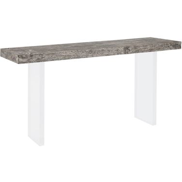 Floating Console Table In Gray And Black