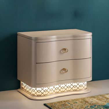Flora Nightstand In Gold