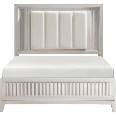 Florence Queen Panel Bed In White