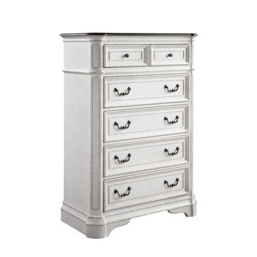 Florian Chest In Antique White And Oak