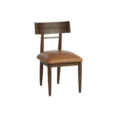Florian Dining Chair Set of 2 In Chocolate and Tan