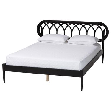 Florica Wood Queen Platform Bed In Black
