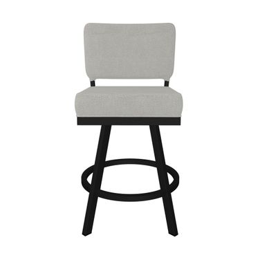 Florida 26 Inch Counter Height Swivel Stool In Sable Onyx and Irish Mist