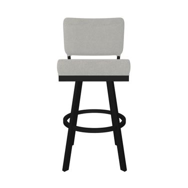 Florida 30 Inch Bar Height Swivel Stool In Sable Onyx and Irish Mist