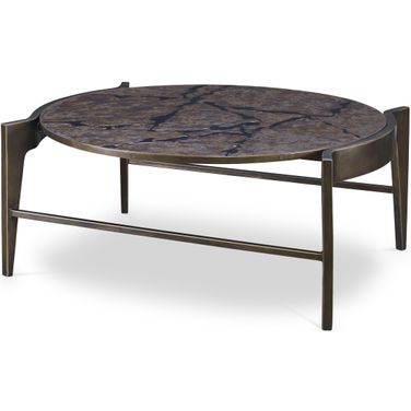 Flow Cocktail Table In Brass