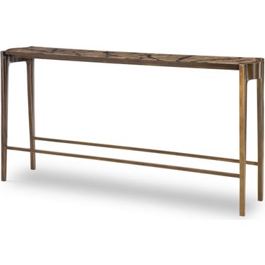 Flow Console Table In Brass
