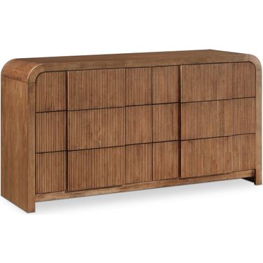 Fluted Dresser In Walnut