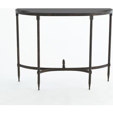 Fluted Iron Console In Bronze
