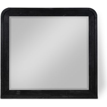 Fluted Mirror In Black