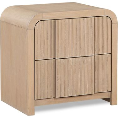 Fluted Nightstand In Natural