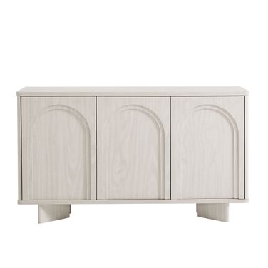 Flux Arched 3-Door Sideboard In White Wash