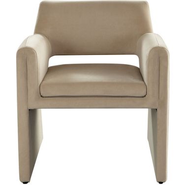 Flynn Dining/Accent Chair In Light Camel Performance Velvet