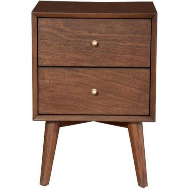 Flynn 2 Drawer Nightstand In Walnut