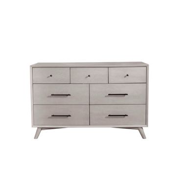 Flynn 7 Drawer Dresser In Gray