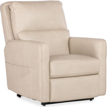 Flynn Power Recliner with Power Headrest, Lumbar, and Lift In Beige