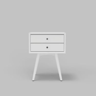 Flynn Small Nightstand In White