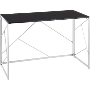 Folia Desk In Black and Silver