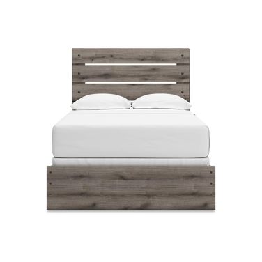 Fondenlane Full Panel Bed In Brown Gray