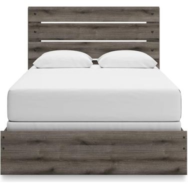 Fondenlane Queen Panel Bed In Brown Gray