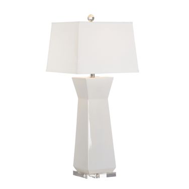 Fontainebleau Table Lamp In White and Cream