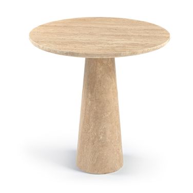 Fontelina 30 Inch Bistro Dining Table In Travertine