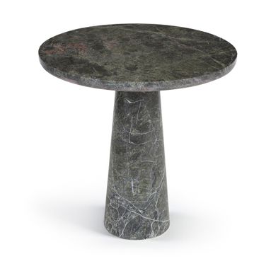 Fontelina 30 Inch Genuine Marble Bistro Dining Table In Green