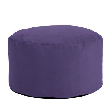 Foot Pouf Bella In Eggplant