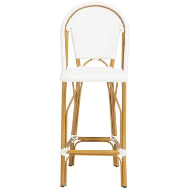 Ford Indoor-Outdoor French Bistro Bar Stool in White