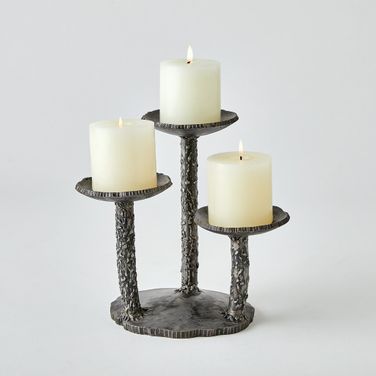 Forest Blossom Candle Holder In Natural