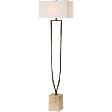 Fork In The Road Floor Lamp In Brown