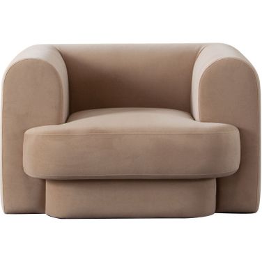 Form Chair In Camel Performance Velvet