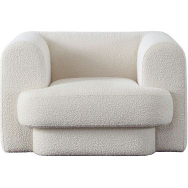 Form Chair In Ivory Boucle Fabric