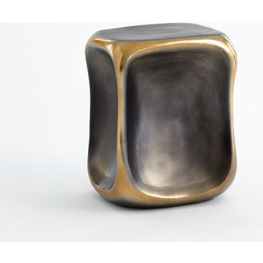 Formation Small Accent Table In Black and Gold